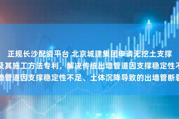 正规长沙配资平台 北京城建集团申请无挖土支撑式出墙管道防断裂装置及其施工方法专利，解决传统出墙管道因支撑稳定性不足、土体沉降导致的出墙管断裂问题
